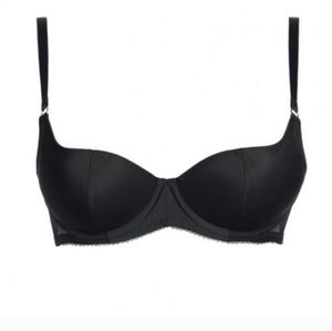 L'agent Agent Provocateur Black Penelope Bra | Satin | Mesh | 34B